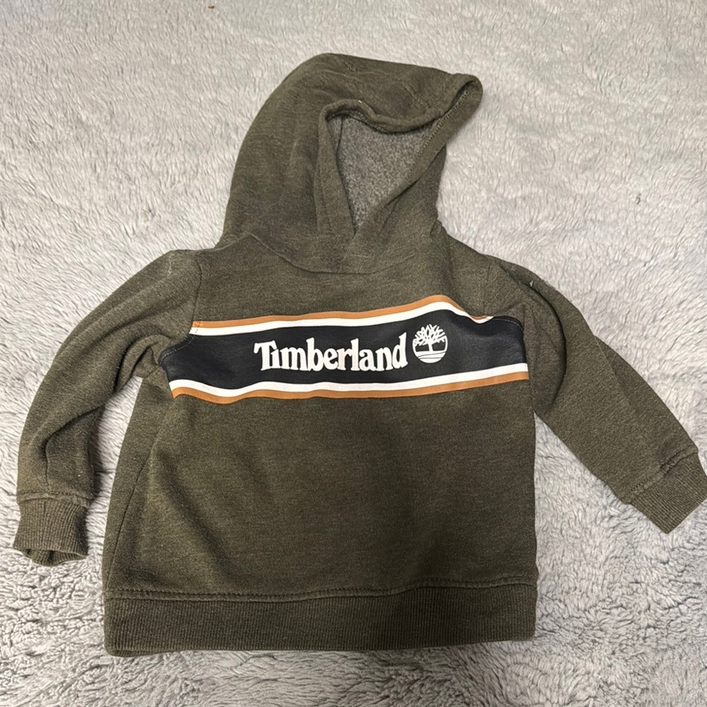 Timberland Kids Green and Black Hoodie